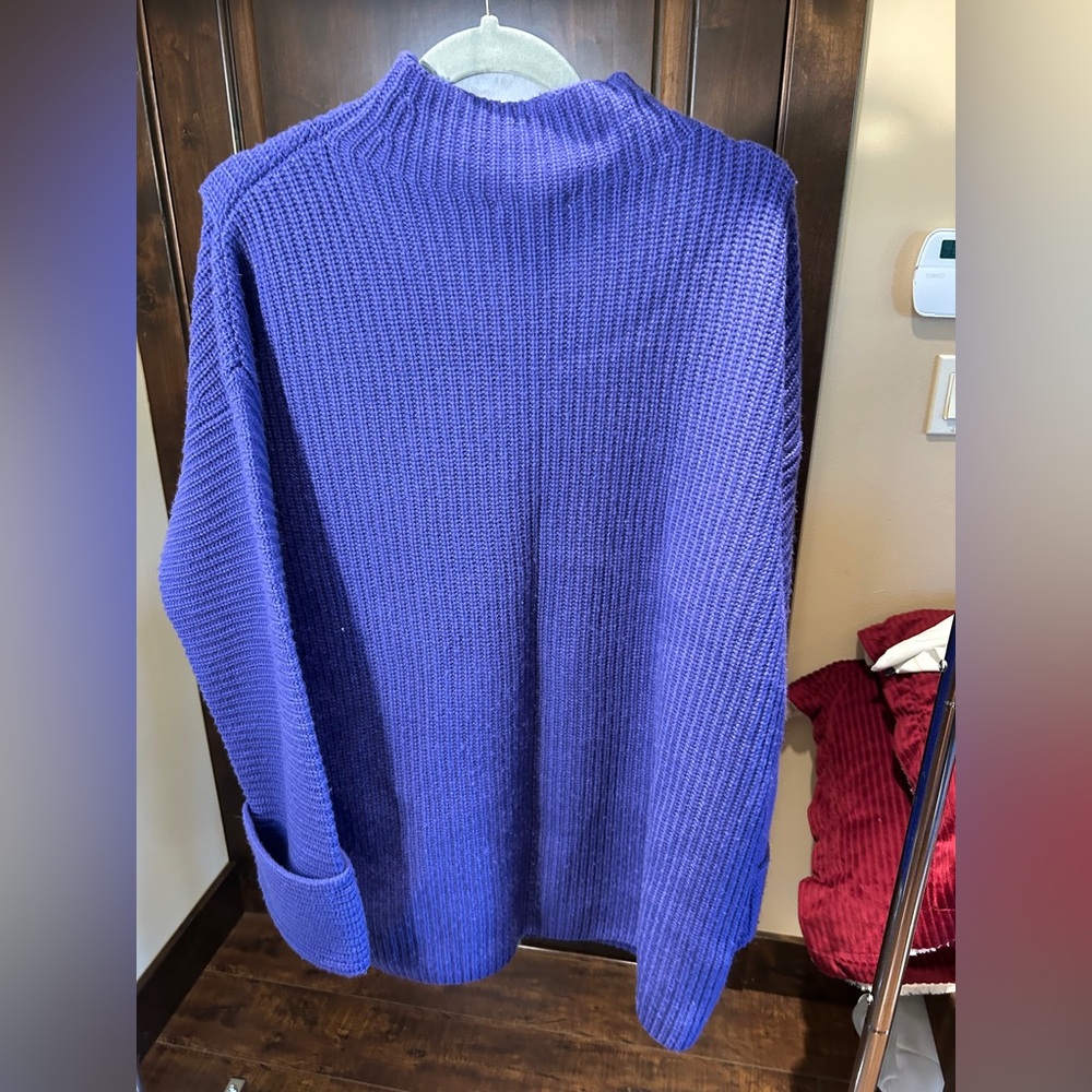 Athleta Rich Purple Wool Sweater